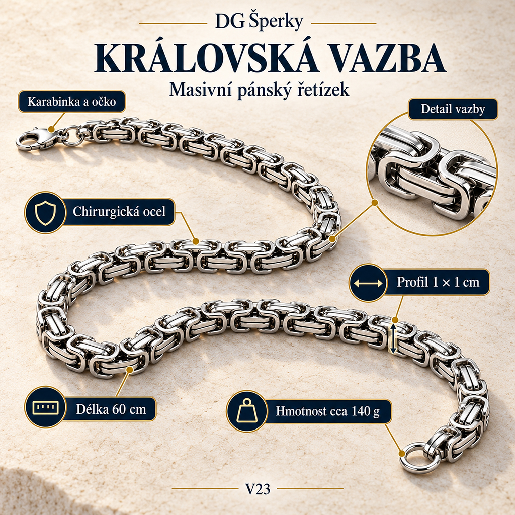 Pánský masivní řetízek Royal Link (2)